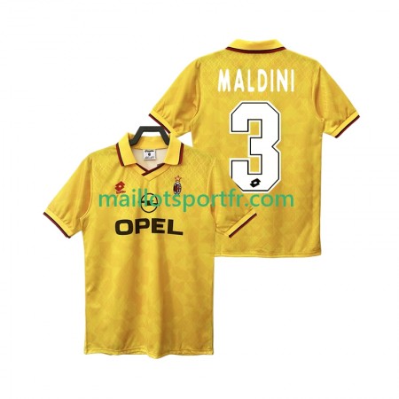 Maillot de Foot AC Milan MALDINI 3 1995 Retro Troisieme 1996